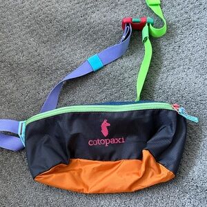 Cotopaxi Colorful Hip Pack with Orange and Green
